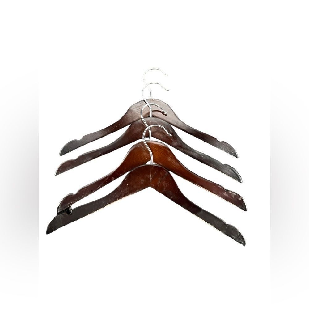 Cherry Wood Kids Hangers Cherry Wood, Baby/Toddler Hangers NB-4T, Set of 10